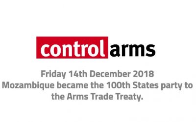 BREAKING: Arms Trade Treaty reaches 100 States Parties as Mozambique ratifies!